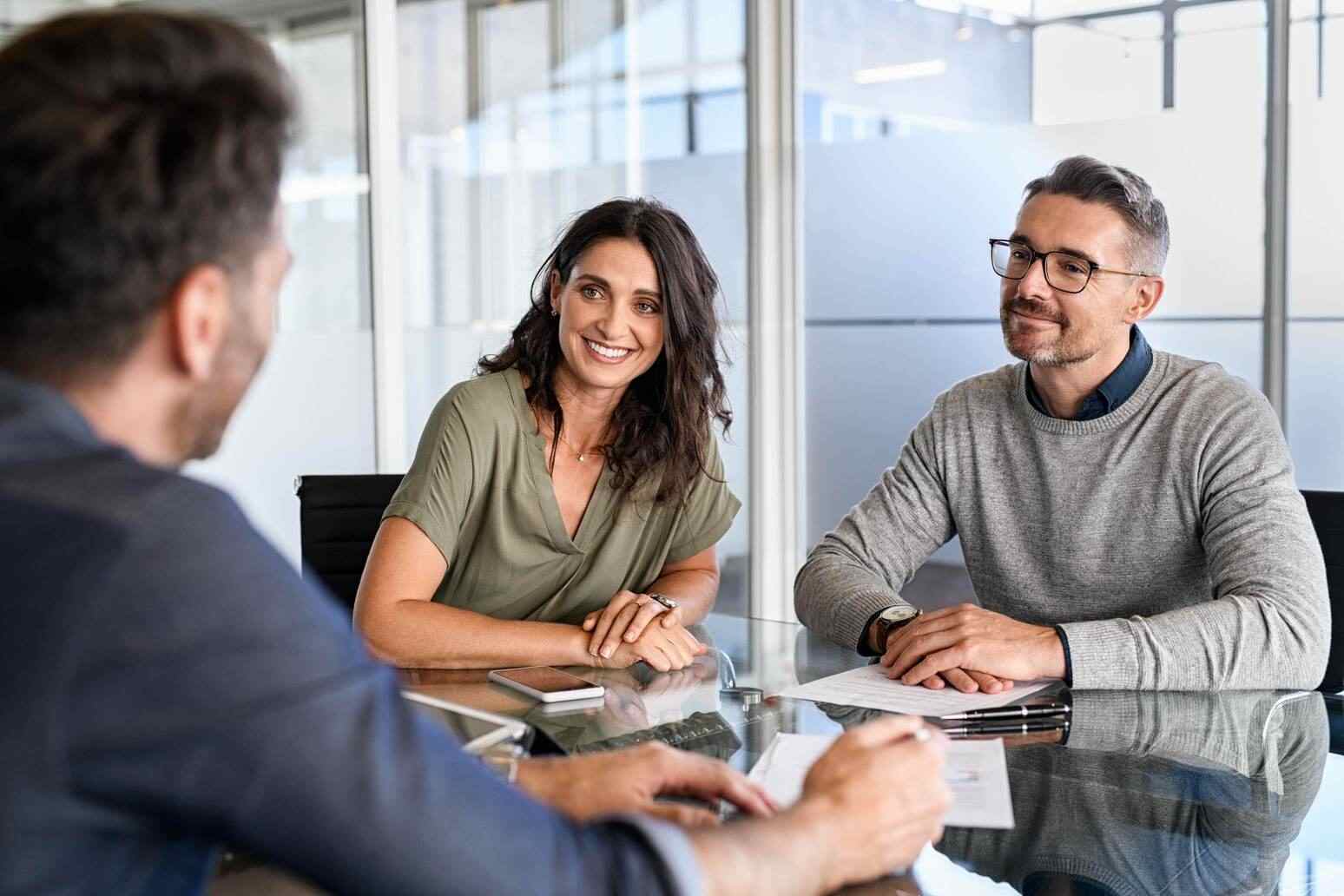 An attorney meeting a client referred through a bar panel